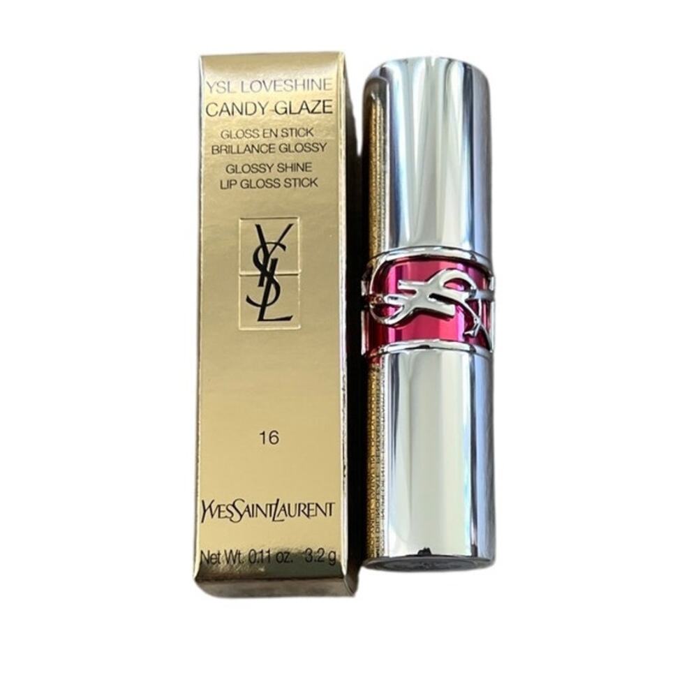 YSL Loveshine Candy Glaze Lip Gloss Stick 16 Watermelon High 3.2g NEW In Box
